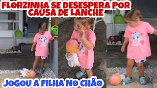 ❤️VIRGÍNIA FONSECA FLORZINHA SE DESESPERA POR CAUSA DE LANCHE E ACABA JOGANDO SUA FILHA NO CHÃO❤️