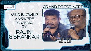Mind Blowing Answers To Media By Rajinikanth & Shankar  @ 2.0 Movie Press Meet