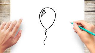 How to Draw a Balloon Step by Step for Kids