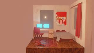 Habitación hecha en Blender