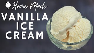 മിൽക്കി വാനില ഐസ് ക്രീം | home made milky vanilla ice cream| kids ice cream | vanilla ice cream