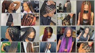 HOTTEST🔥😱 Knotless Braid Hairstyles For Black Ladies| Latest Braiding Hairstyles Ideas For  Women