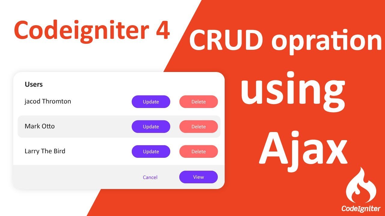 Mastering Crud Operations With Ajax In Codeigniter 4 Ultimate Guide