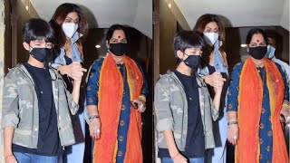 Shilpa Shetty Takes Son Viaan Kundra & Mother To Watch Ex Akshay Kumar's Movie Sooryavanshi