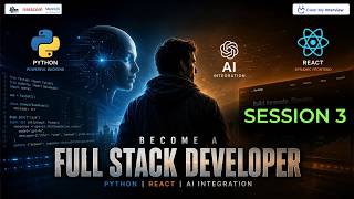 Become a Full Stack Developer: Python, React & AI Integration