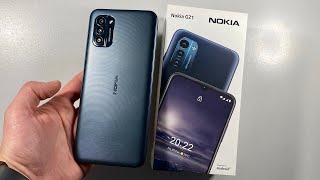 Unboxing Nokia G21 Nordic Blue - 90 Hz, NFC, 50MP