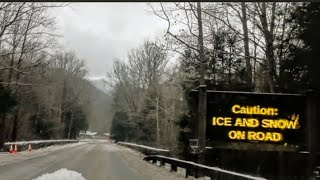 Gatlinburg Snow Causes Roads to Close In Park