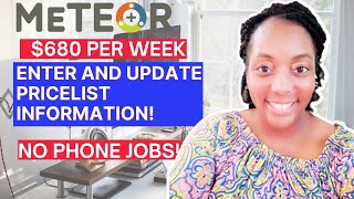 Urgently Hiring! $680 Per Week! No Talking WFH Jobs