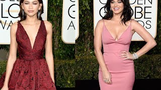 Katy Perry Vs. Zendaya: Best Golden Globes 2016 Red Carpet Look?! | Hollywire