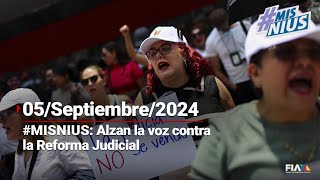 #MisNius | Manifestantes se sitúan en el Senado en oposición a la #ReformaAlPoderJudicial