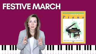 Festive March (Alfred's Basic Piano | Level 3 Lesson)