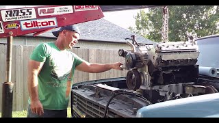 Finally Installing the LS Engine Into My 84 C10 Squarebody!