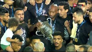 إحتفالات لاعبي الزمالك لحظة التتويج بكأس مصر على حساب الأهلي ⚪️🏹