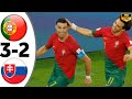 Portugal vs slovakia 3-2• Ronaldo Brace Euro 2024 Qualifiers Highlights •portugal tadi malam