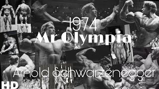 1974 Mr. Olympia Arnold Schwarzenegger 260 lbs on stage IFBB | Arnold Schwarzenegger Very Rare Photo