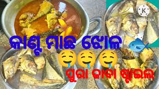 ଢ଼ାବା ଷ୍ଟାଇଲ କାଣ୍ଟ ମାଛ ତରକାରି ...🐟🐟#viral #youtubevideo #odiavlogs @manojvlogs1509