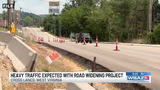 Heavy Traffic Expected With Road Widening Project