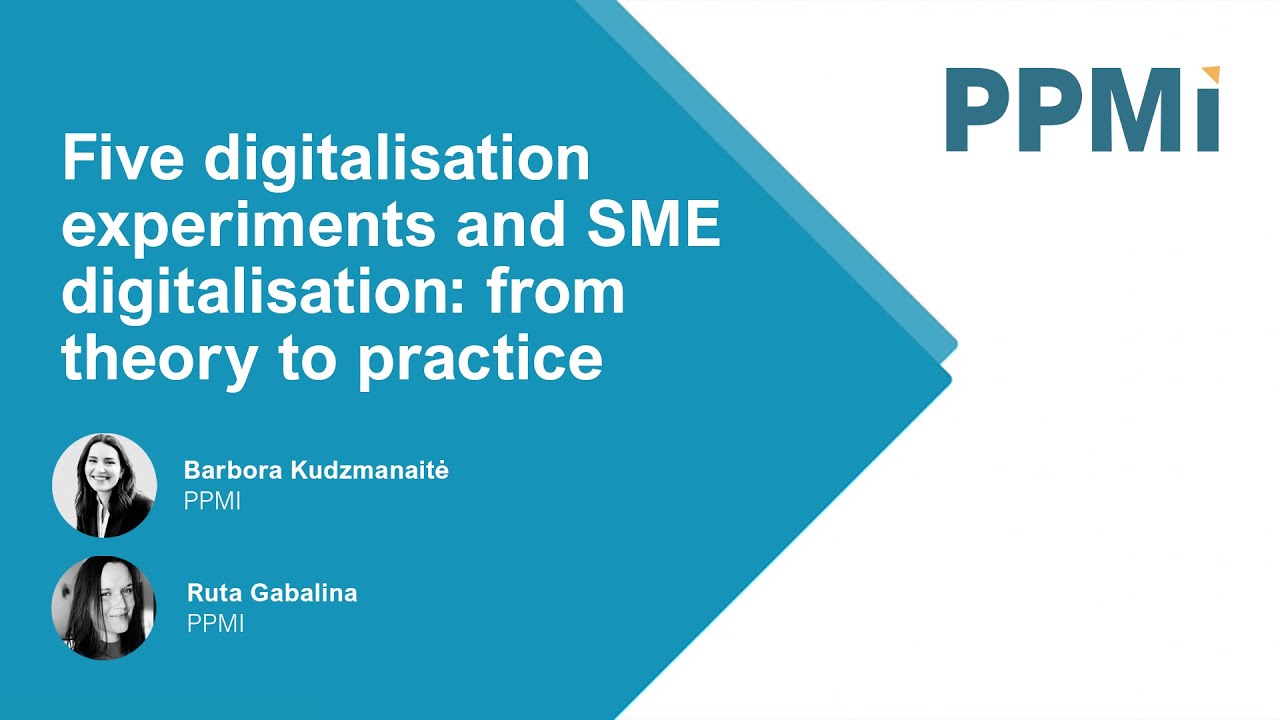 Five Digitalisation Experiments And SME Digitalisation: From Theory To ...