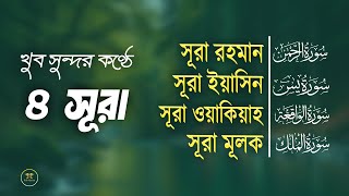 খুব সুন্দর কণ্ঠে ৪ সূরা (সূরা আর রহমান  সূরা ইয়াসিন  সূরা ওয়াকিয়াহ  সূরা মূলক)  Zain Abu Kautsar