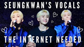 the compilation of seungkwan's vocals that the internet needed