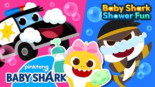 [🫧NEW] There's a Thief at the Showers! | Baby Shark Shower Fun for Kids | Baby Shark Official