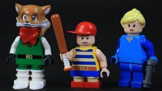 How to Build LEGO Fox (Star Fox), Samus (Metroid), & Ness (Earthbound) | Custom Nintendo Minifigures