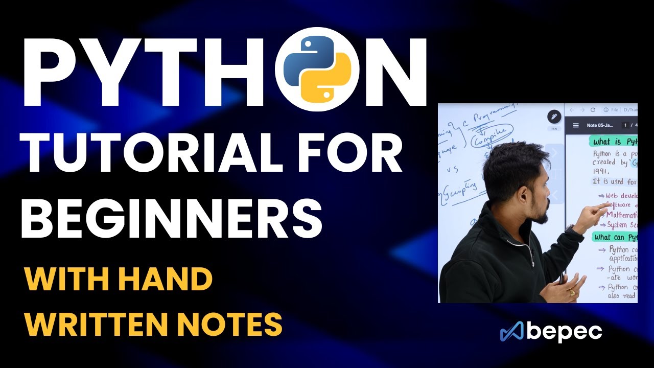 1 Python Tutorials For Beginners Hand Written Notes Youtube