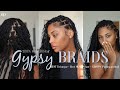 HOW TO: DIY THE EASIEST GYPSY/ BOHO KNOTLESS BRAIDS | 100% HUMAN HAIR + CLEAN PARTS W/ @YWIGS HAIR.