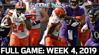 Cleveland Browns vs. Baltimore Ravens Week 4, 2019  Game