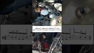 6連符の手足のコンビネーション ドラム フィルイン叩いてみた。drum Fill in #shorts