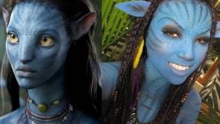 'Neytiri 'Avatar Halloween  Make-upTutorial ..!!!