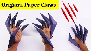 How To Make Paper Claws | Origami Monster Nails | Origami paper craft | paper craft ideas |
