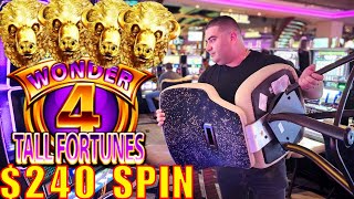 LARGEST BETS Ever On BUFFALO GOLD Wonder 4 Tall Fortune Slot