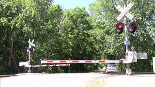 Pottawatomie Road Railroad Crossing - NS 4291, 9789, and 7584 in Logansport, Indiana