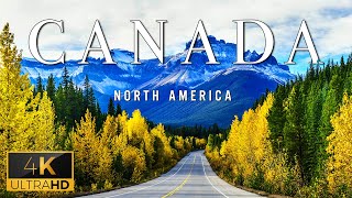 FLYING OVER CANADA (4K UHD) - Soft Music With Wonderful Nature Landscape For Relaxation For Your TV