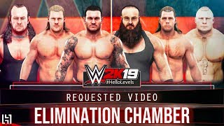 WWE 2K19 Elimination Chamber Match ft. ELIMINATION CHAMBER POD SPEAR & More
