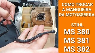 Como trocar a mangueira de combustível das Motosserras MS 380/381/382