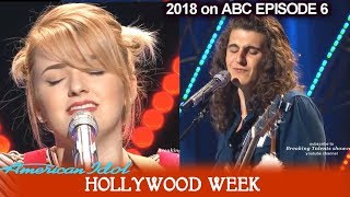 American Idol 2018 Hollywood Week Round 1 Maddie Poppe & Cade Foehner
