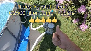 Intex Krystal Clear C2500 filter pump update 👍👍👍 #intex #bestwaypools #intexc2500