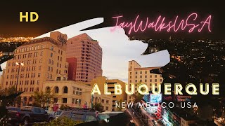 WALKING DOWNTOWN ALBUQUERQUE (ABQQ)- NEW MEXICO DURING ARTWALK -VIBRANT & LIVELY CROWD SCENE -ASMR