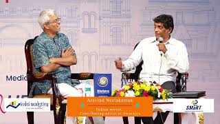 Mr. Shankaranarayanan and Mr. Aravind Neelakandan discussion at Chennai Litfest'23