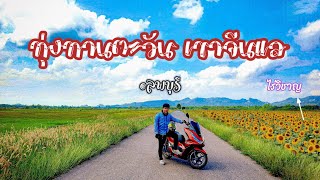 ขี่Pcx160 เที่ยวทุ่งทานตะวัน เขาจีนแล และไร่วิชาญ จ.ลพบุรี | โต้ลมเที่ยว