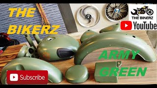 ARMY GREEN KIT FOR ROYAL ENFIELD CLASSIC MOTORCYCLE  BY THE BIKERZ