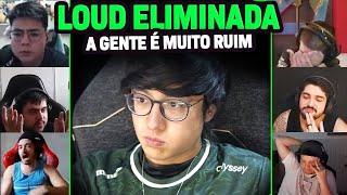 STREAMERS REAGIRAM AOS PIORES MOMENTOS DA ELIMINAÇÃO DA LOUD