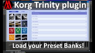 Korg Trinity plugin - Import your own Preset Banks and make it sound like a 01/W!