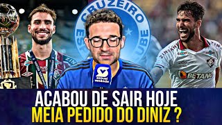 🚨MINHA NOSSA! PARA TUDO EM BH! MEIA PEDIDO PELO DINIZ AVANÇOU NO CRUZEIRO?