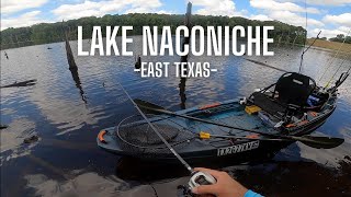 Lake Naconiche Kayak Bass Fishing