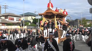 大庭寺のだんじり 曳行風景 美福連合だんじり祭り 試験曳き 2023.09.23