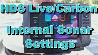 How to use an HDS - Internal Sonar Settings