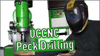 UCCNC Peck Drilling! G73 Drilling Cycle on DIY CNC Mill!